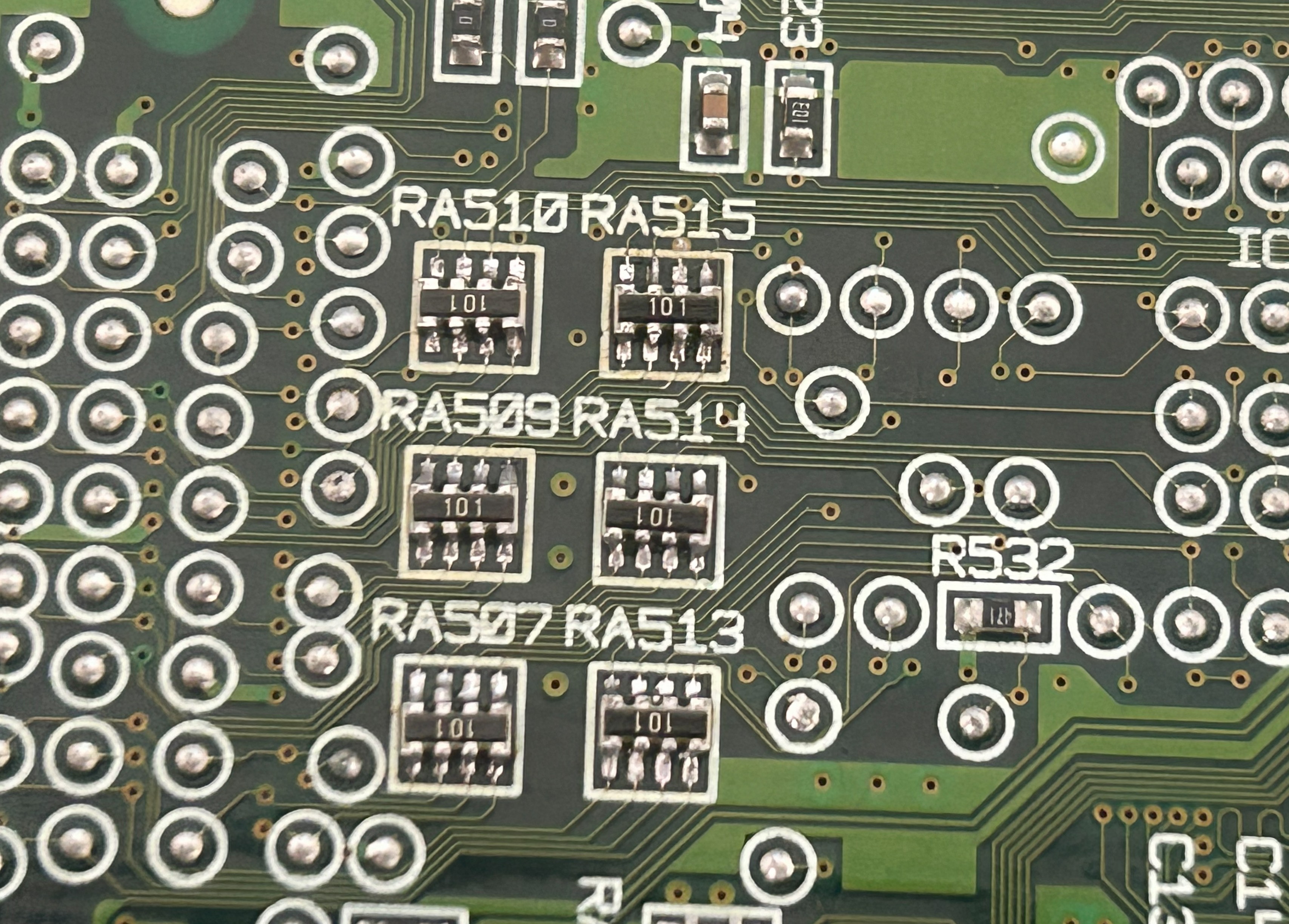 Array resistors fully installed on VA0 board