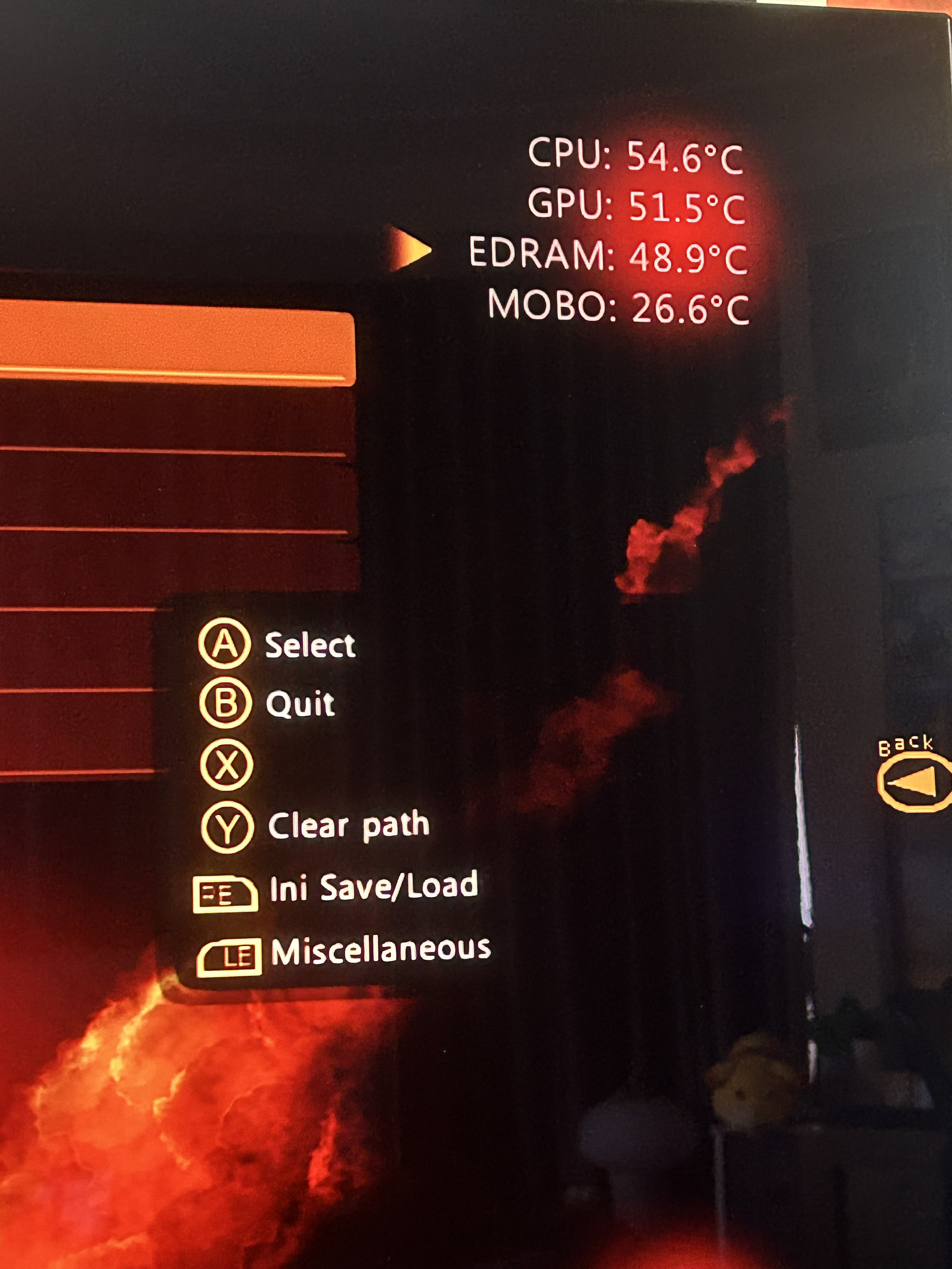 Console temps in DashLaunch